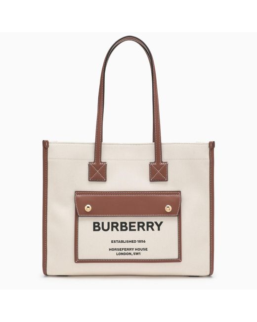 Burberry White Freya Small/ Tote