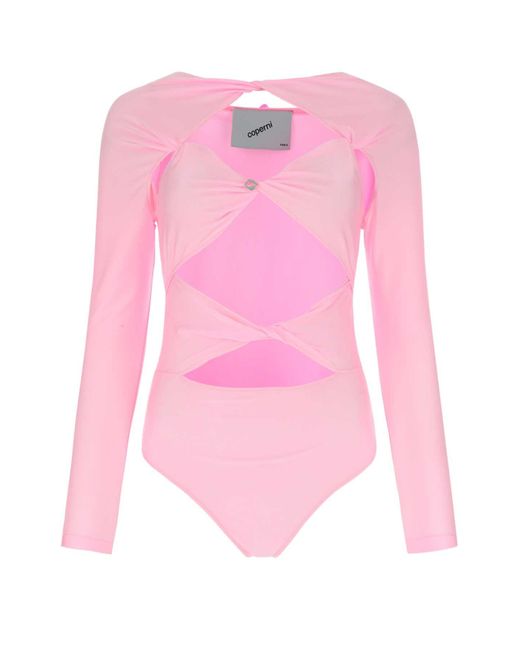 Coperni Pink Fluo Lycra Bodysuit