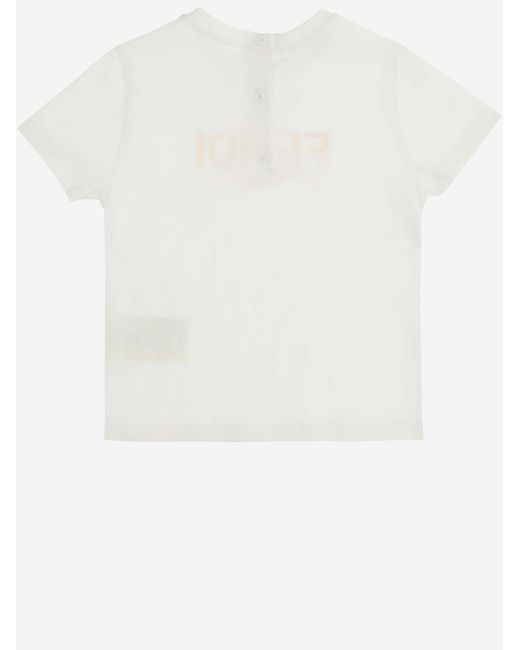 Fendi White T-Shirt Cotton Jersey T-Shirts for men