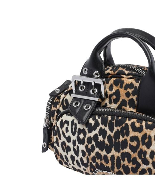 Ganni Black Small Logo Handbag