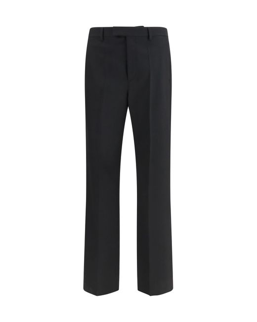 Valentino Black Wool Tailored Pants Merino Ovis Aries for men