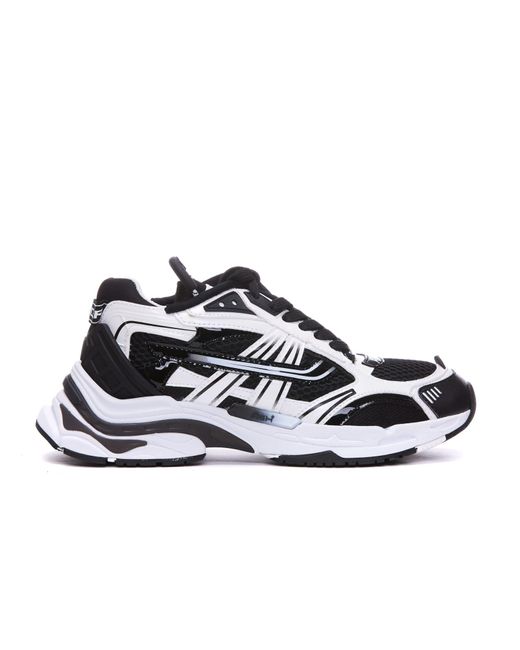 Ash Black And White Race Sneakers