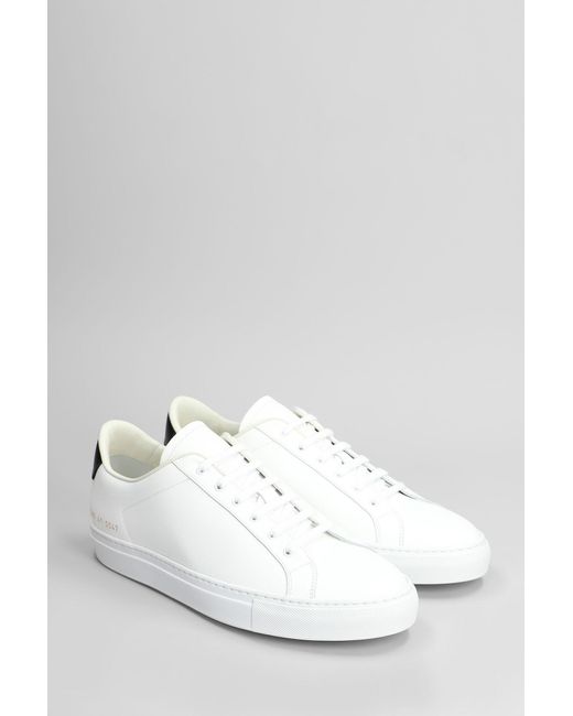 Common Projects White Retro Classic Sneakers for men