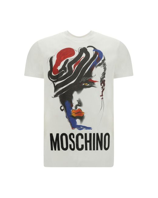 Moschino White T-Shirt for men