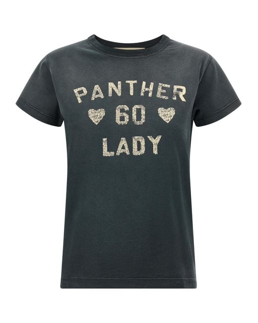 Valentino Garavani Black Panther Lady T-Shirt Cotton