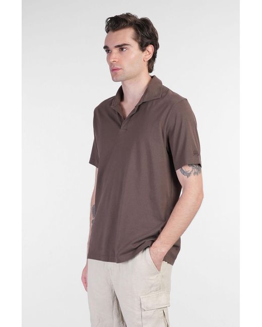 Mc2 Saint Barth Brown Brighton Polo for men