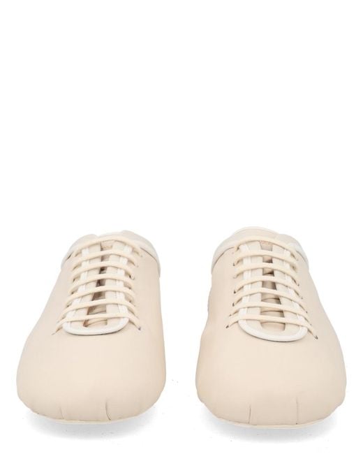 Dries Van Noten Natural Sneakers Ballerina Leather Trainers