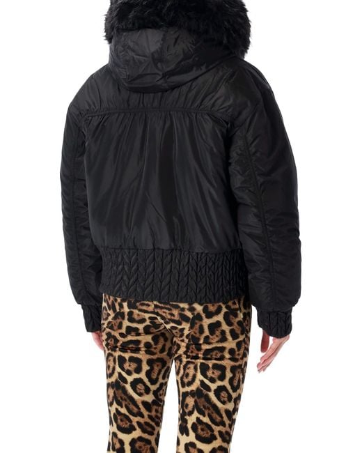 Goldbergh Black Indira Reversible Faux Fur Ski Jacket