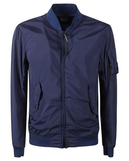 C P Company Blue Nycra R Short Jacket for men