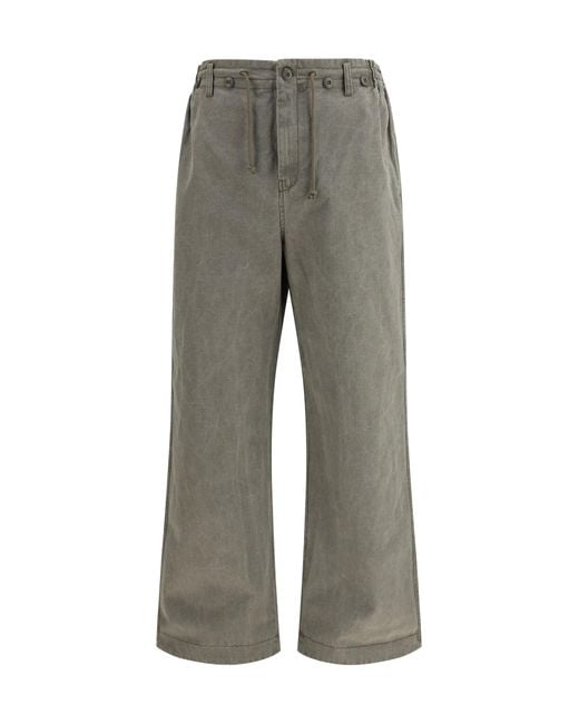 Golden Goose Deluxe Brand Gray Journey Ws Ortensia Boyfriend Pants Cotton Jean for men