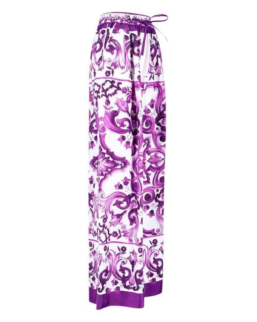 Dolce & Gabbana Purple Trousers