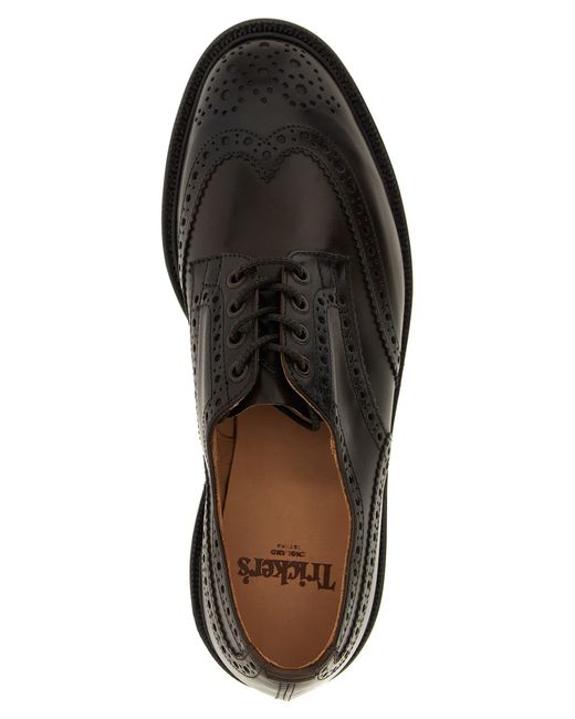 Tricker's Black Bourton Lace Up Shoes for men