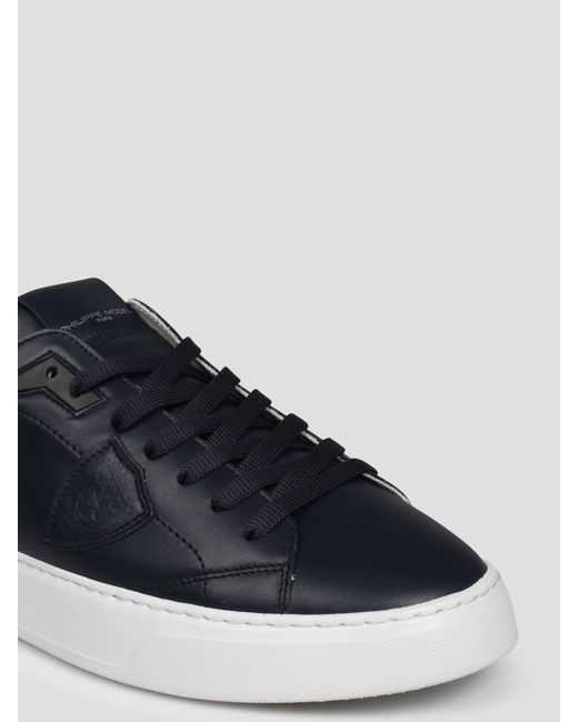 Philippe Model Blue Temple Low Sneakers for men