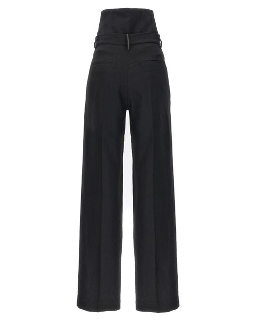 Brunello Cucinelli Black High Waisted Tailored Trousers