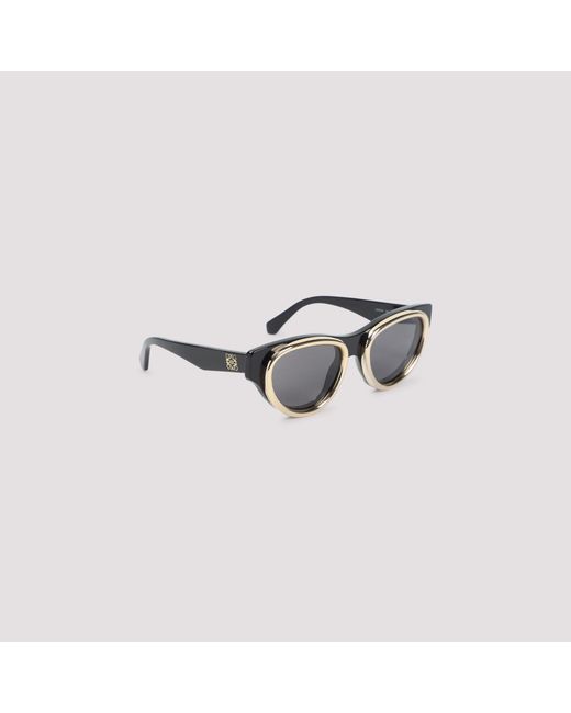 Loewe Metallic Anagram Swan Sunglasses