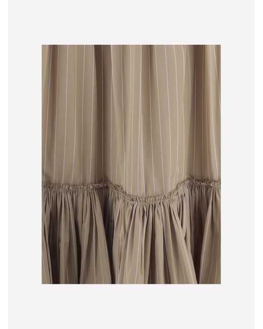 Jil Sander Brown Skirt Cotton