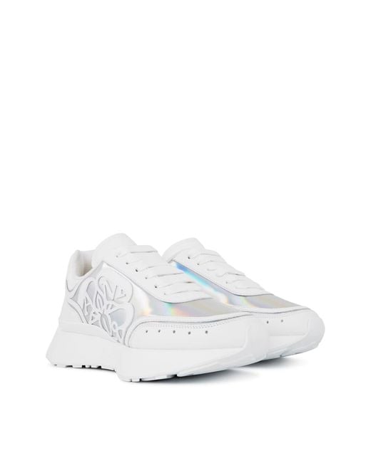 McQueen White Sprint Runner Oversized Sneakers Shoes
