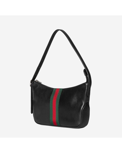 Gucci Black Shoulder Bag Lunetta Leather for men