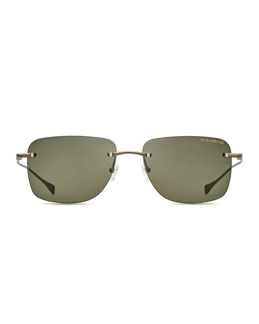 Dita Lancier Green Lsa 119 02 Sand Titanium Occhiali Da Sole for men