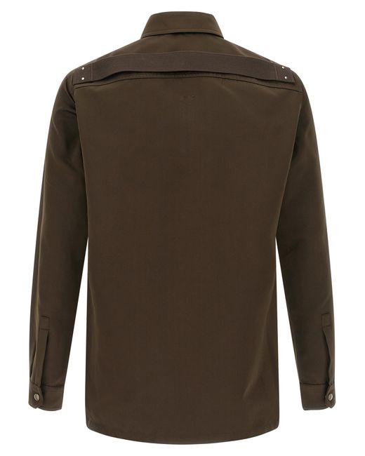 Rick Owens Green Polyester Blouse for men