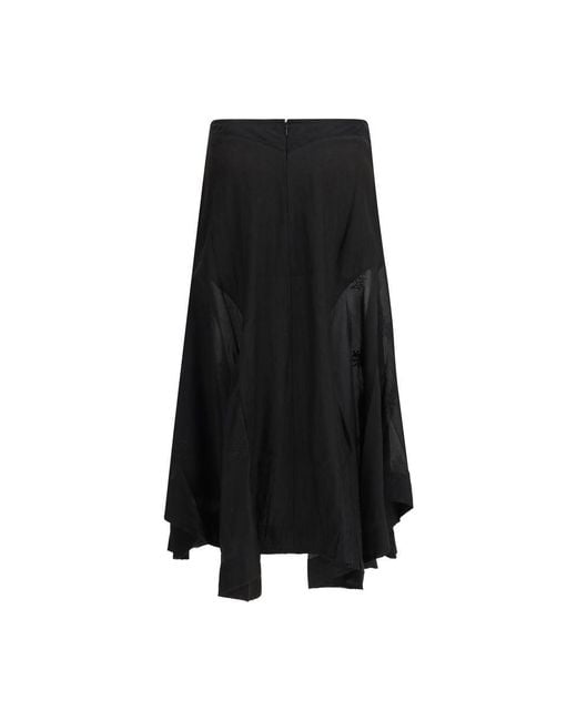 Our Legacy Black Lyocell Long Skirt