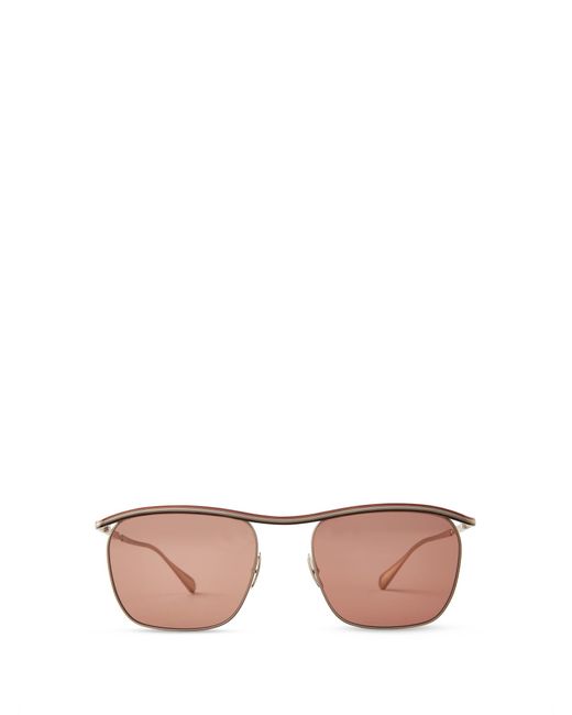 Mr. Leight Pink Owsley S 12kg White Gold Sunglasses