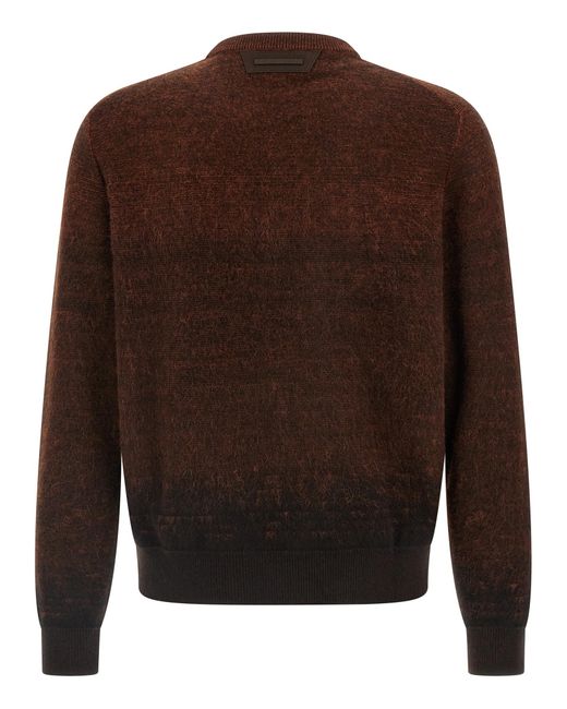 Berluti Brown Brushed Patina Sweater for men