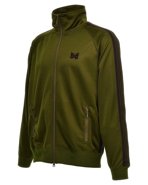 Needles Green Logo Embroidery Track Top for men