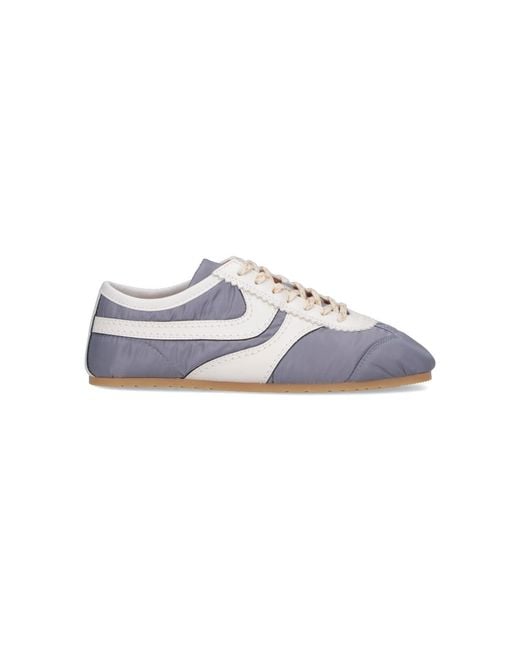 Dries Van Noten Blue Sneakers Tessuto