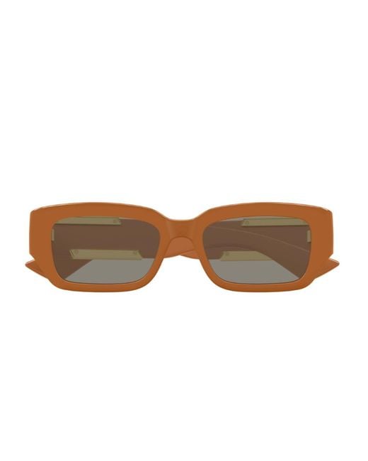 Bottega Veneta Brown Bv1406S Linea Ribbon Bio-Inettato Sunglasses
