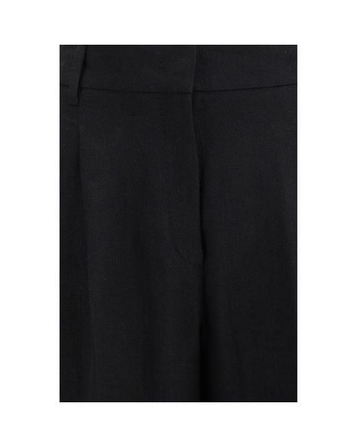 Max Mara Black Linen Pants