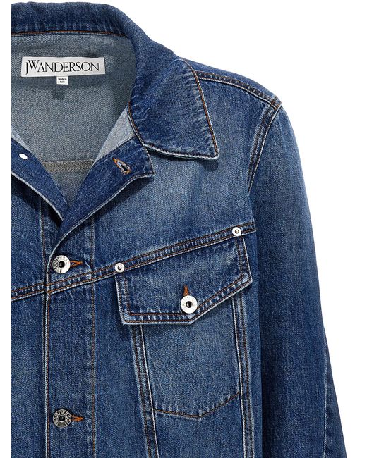 J.W. Anderson Blue 'Twisted Workwear' Denim Jacket for men