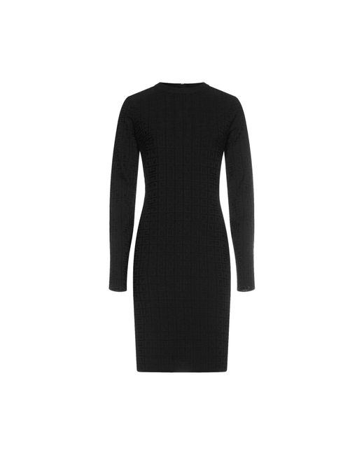 Givenchy Black Logo Jaquard Dress