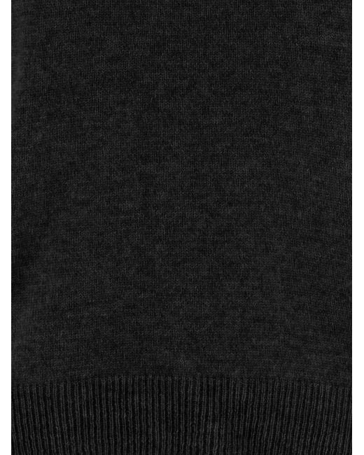 Allude Black Cashmere Sweater