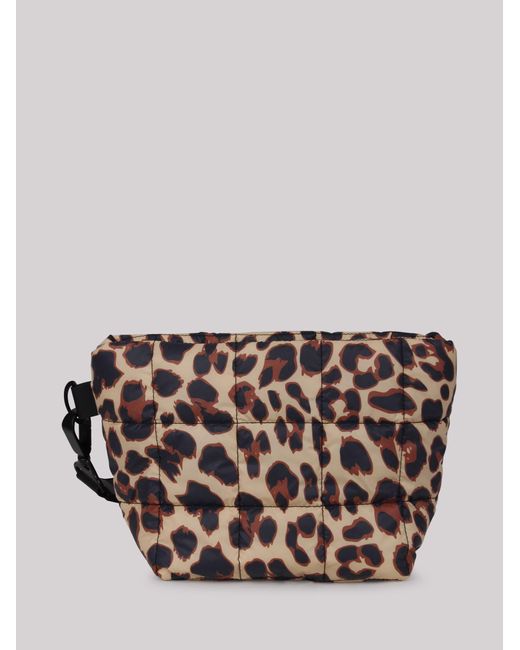 VEE COLLECTIVE Multicolor Vee Collective Leopard-Print Padded Clutch