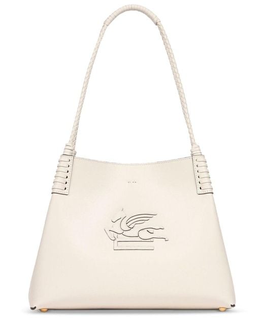 Etro Natural Shoulder Bag Libra Medium Leather