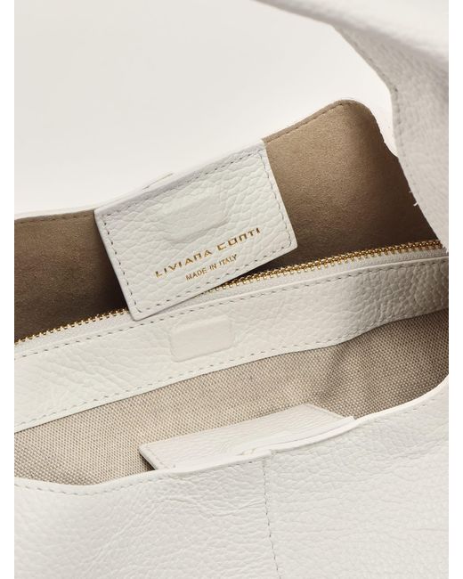 Liviana Conti Natural Medium Hobo Shoulder Bag