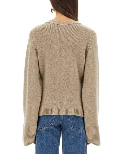 Khaite Natural Scarlet" Cardigan
