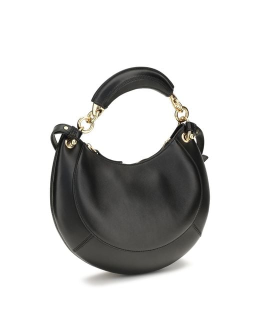 Chloé Black Marcie Shoulder Bag Calf Leather Bos Taurus