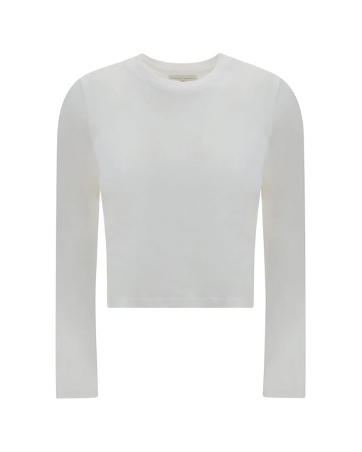Loulou Studio Long Sleeve Jersey in White | Lyst