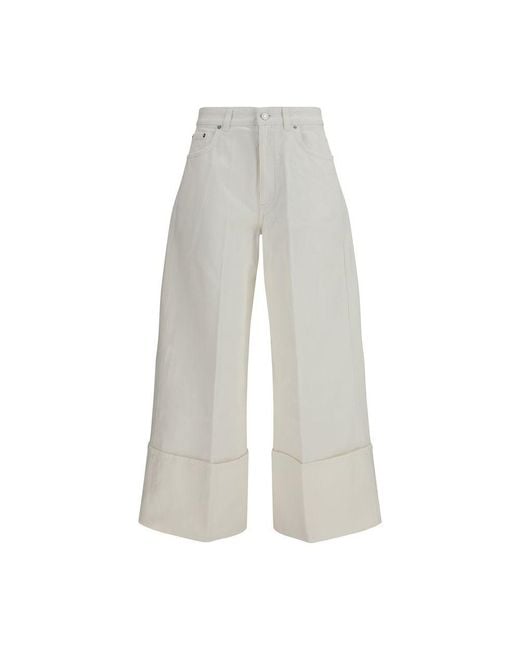 Givenchy Gray White Cotton Jeans Denim
