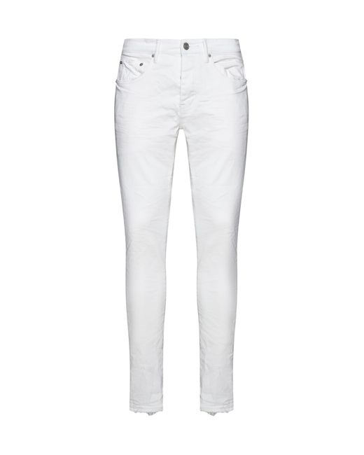 Purple Brand White Jeans for men