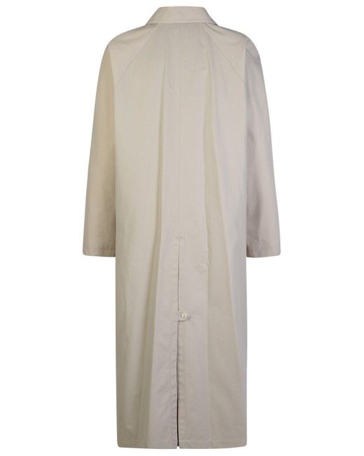 A.P.C. Gray 'Gaia' Cotton Trench Coat