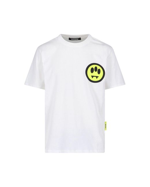 Barrow White Logo T-Shirt for men