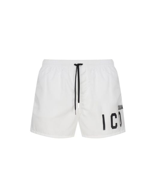 DSquared² White Icon Swimsuit for men