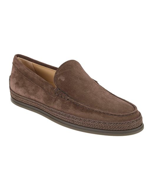 Tod's Brown Pantofola Loafers for men