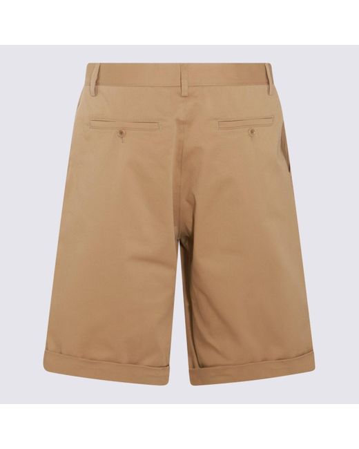Moschino Natural Cotton Blend Shorts for men