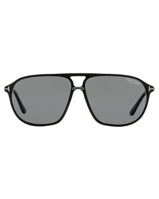 Tom Ford Navigator Sunglasses Tf1026-n Bruce 01d Black/gunmetal 61mm for men