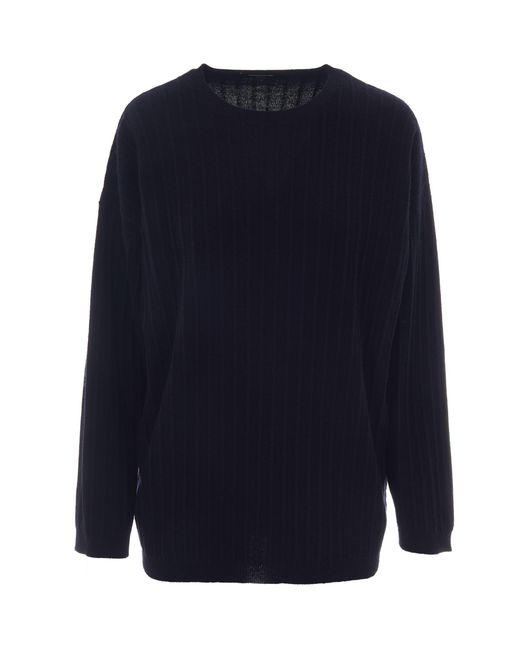 Fabiana Filippi Blue Night Platinum Wool-Blend Sweater