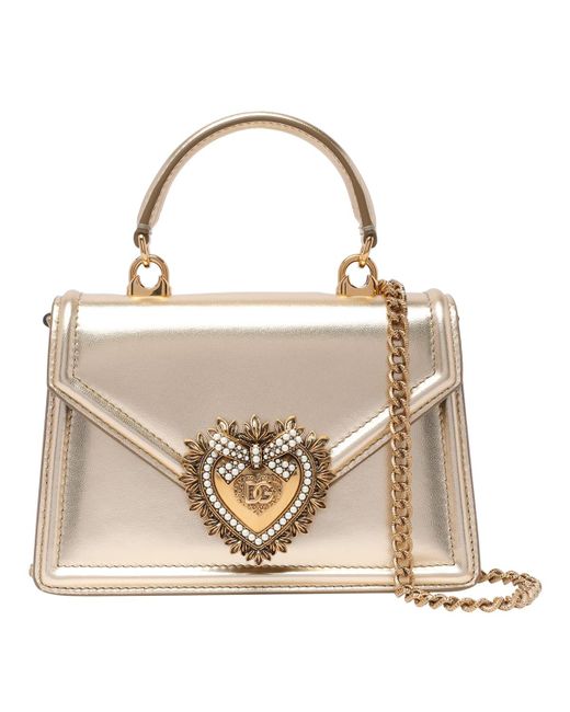 Dolce & Gabbana Natural Small Devotion Handbag